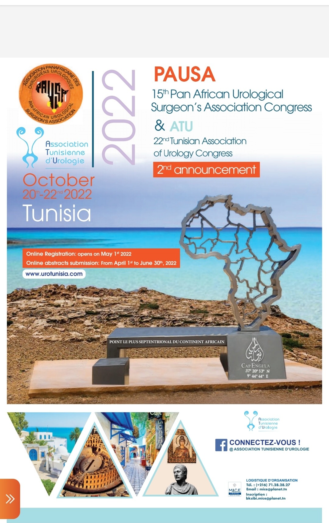 15 ème congrès de l'association panafricaine des chirurgiens urologique & 22 ème congrès national d'urologie